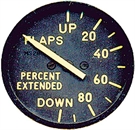 Flap Position Indicator, Dekoinstrument