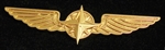 Pilotenschwinge gold, 5 cm