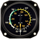 Airspeed Indicator 6 FMS 5, range 0 - 300 km/h