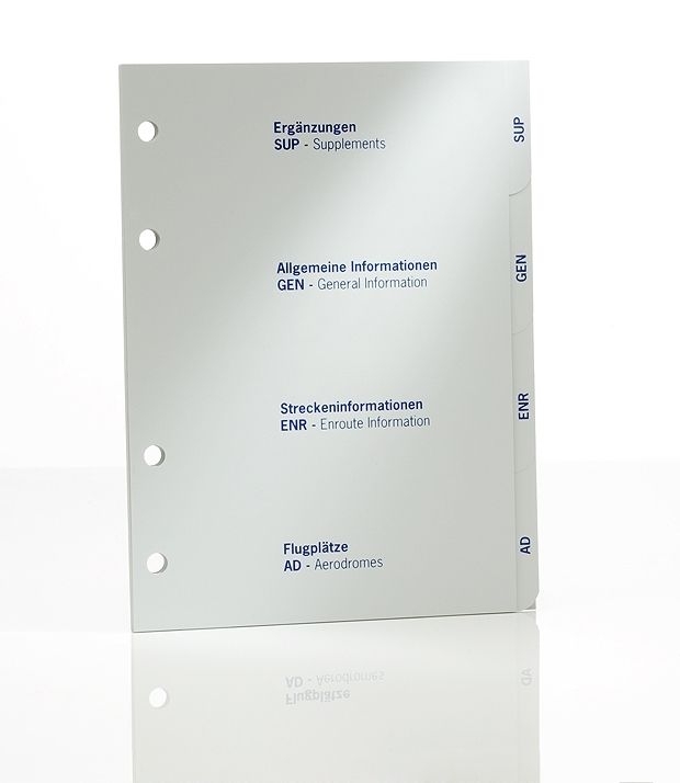 Register für Kunststoffordner AIP VFR