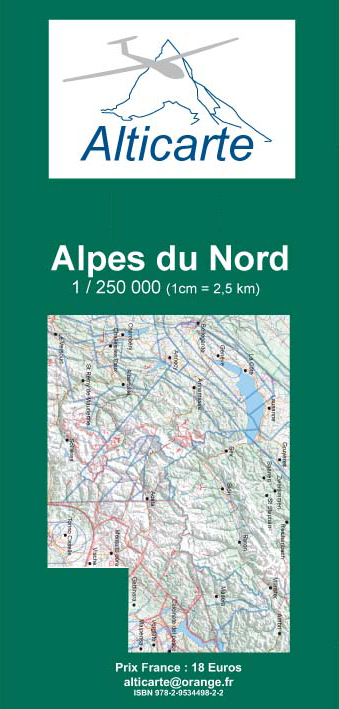 Segelflugkarte Nordalpen 2026