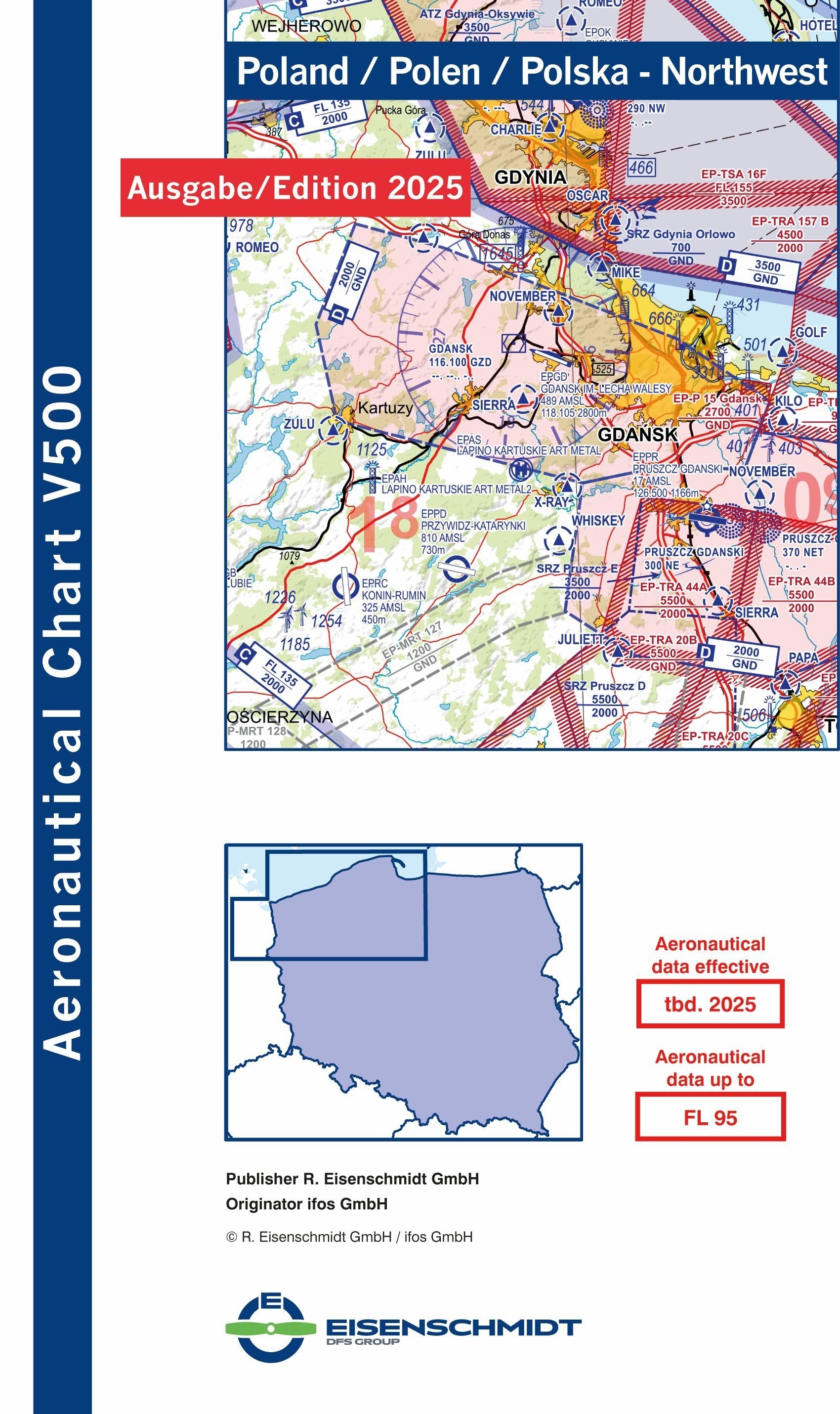 V500-Karte Polen Nordwest