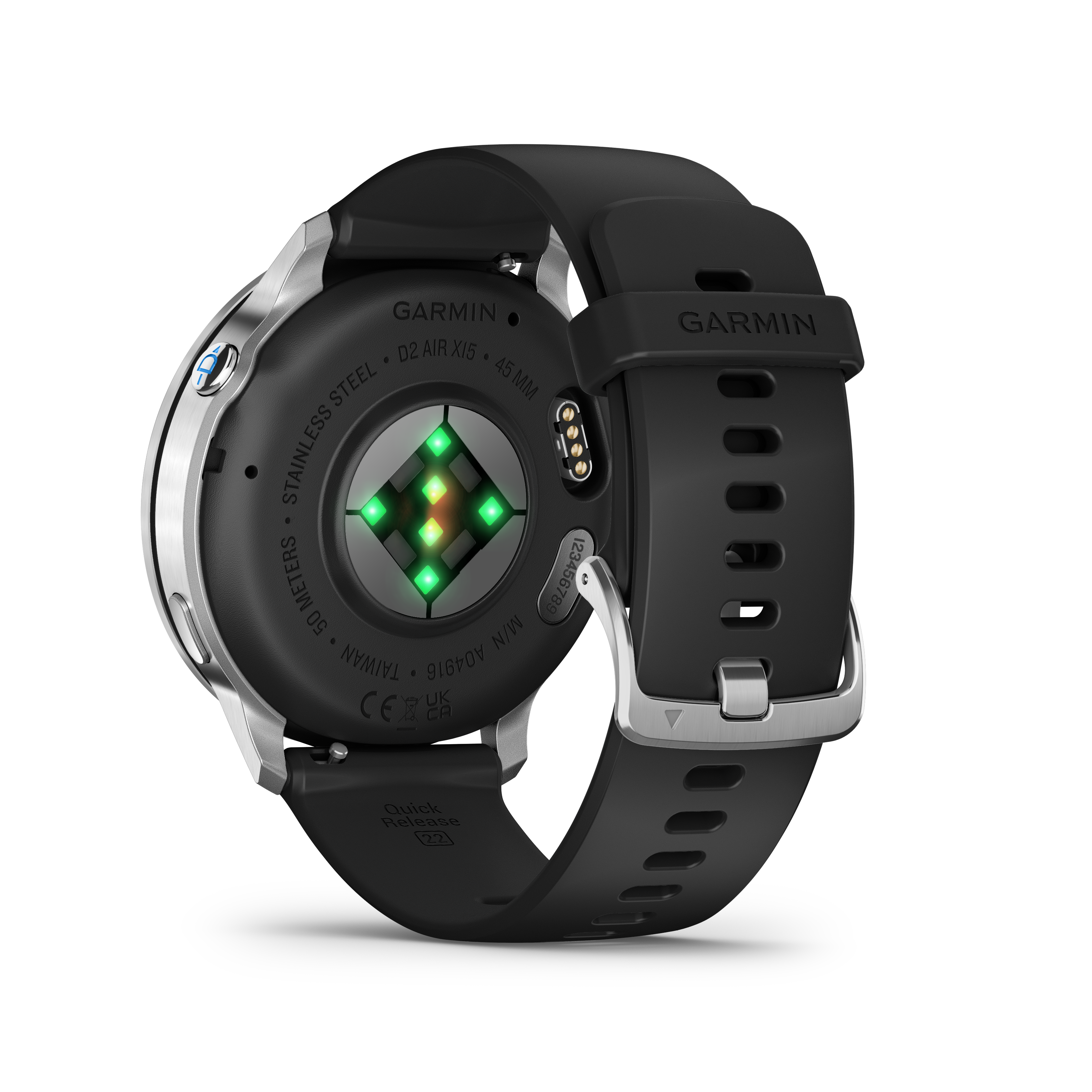 Garmin D2 Air X15 Pilotenuhr, Schwarz / Silber