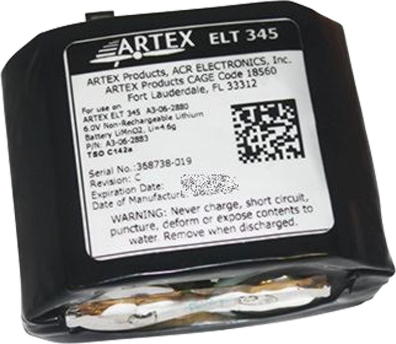 Ersatzbatterie Artex ELT 345