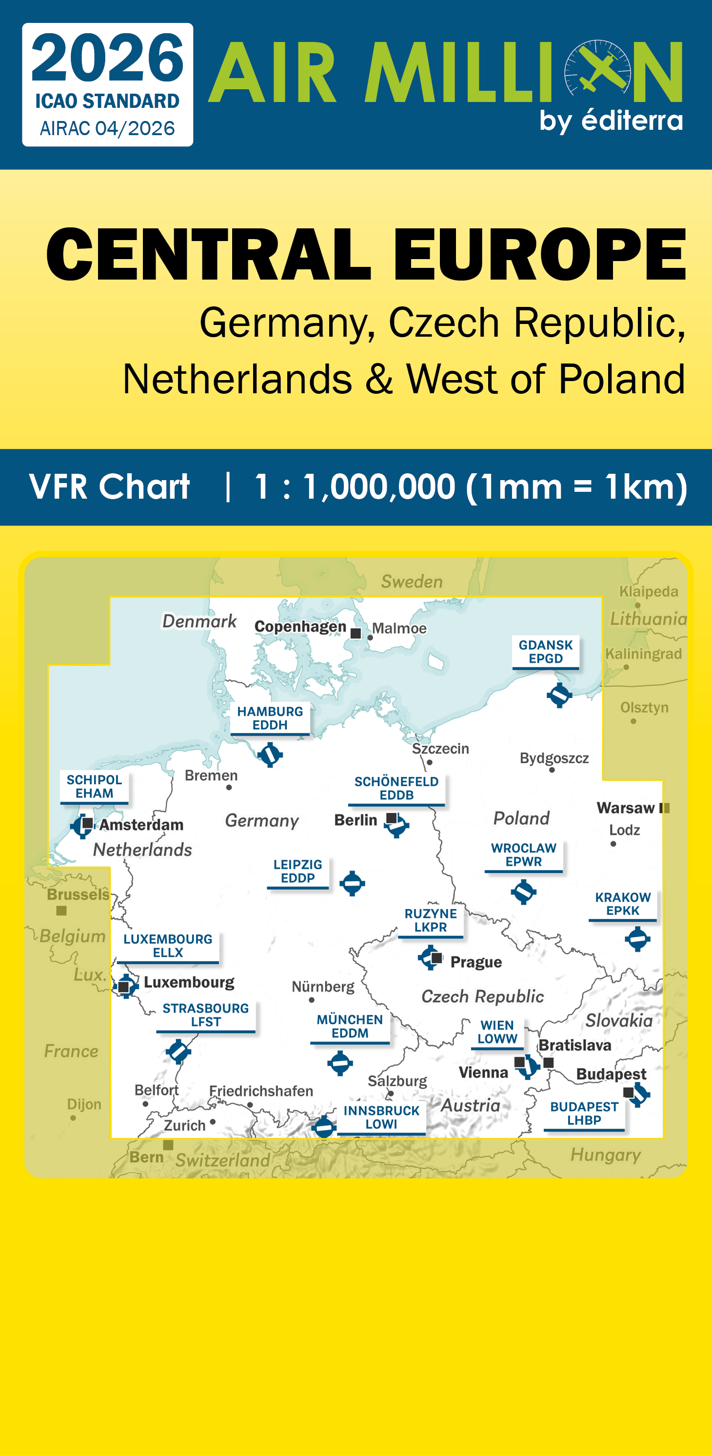 Air Million VFR Chart Central Europe