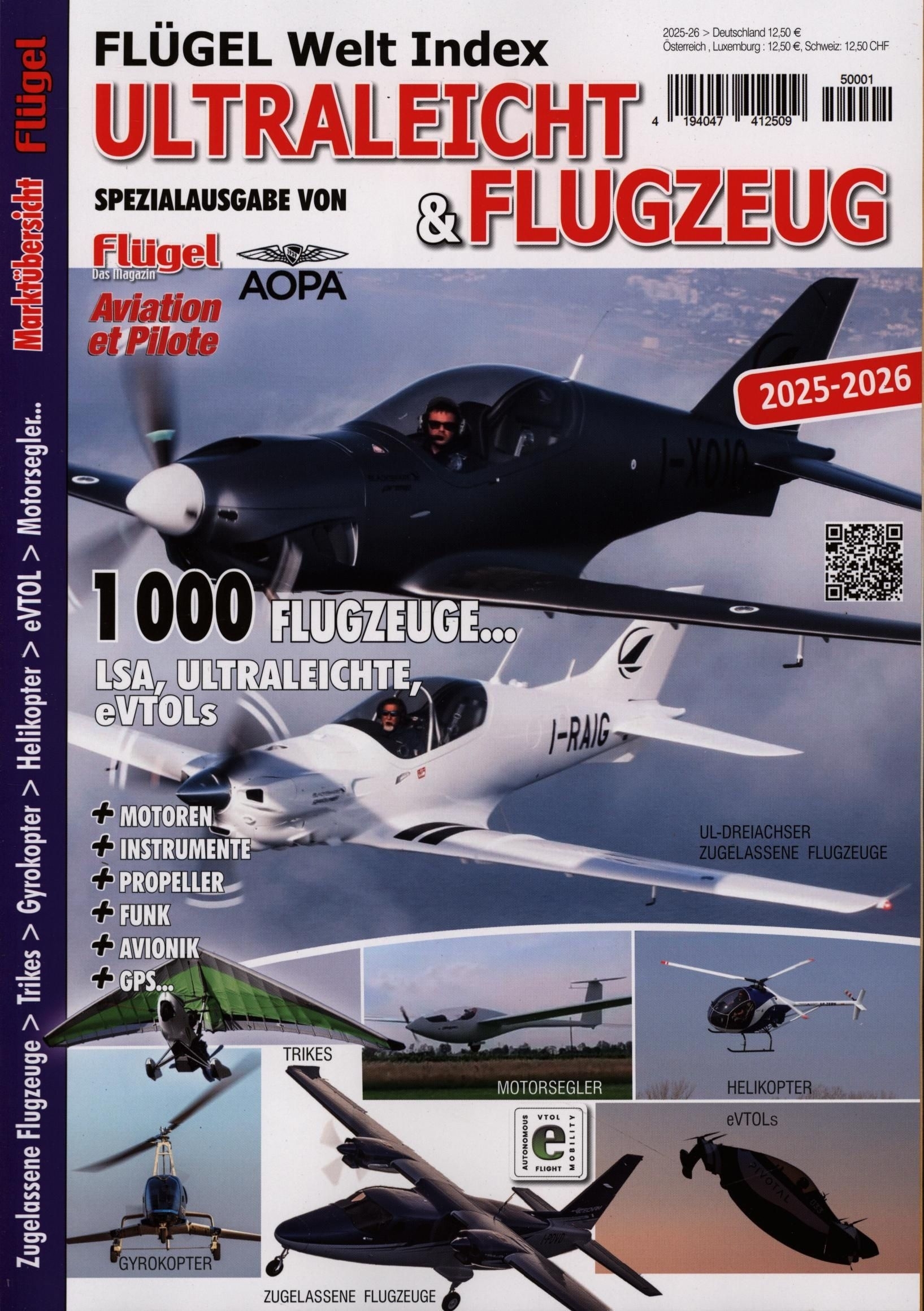 Flügel der Welt - Index Ultraleicht & Flugzeug Ausgabe 2025/2026