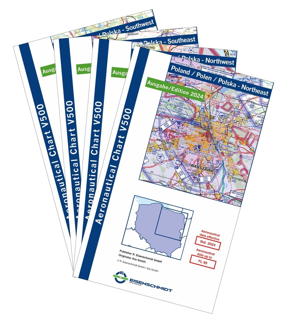 V500-Karte Polen, 4 Karten, 2025