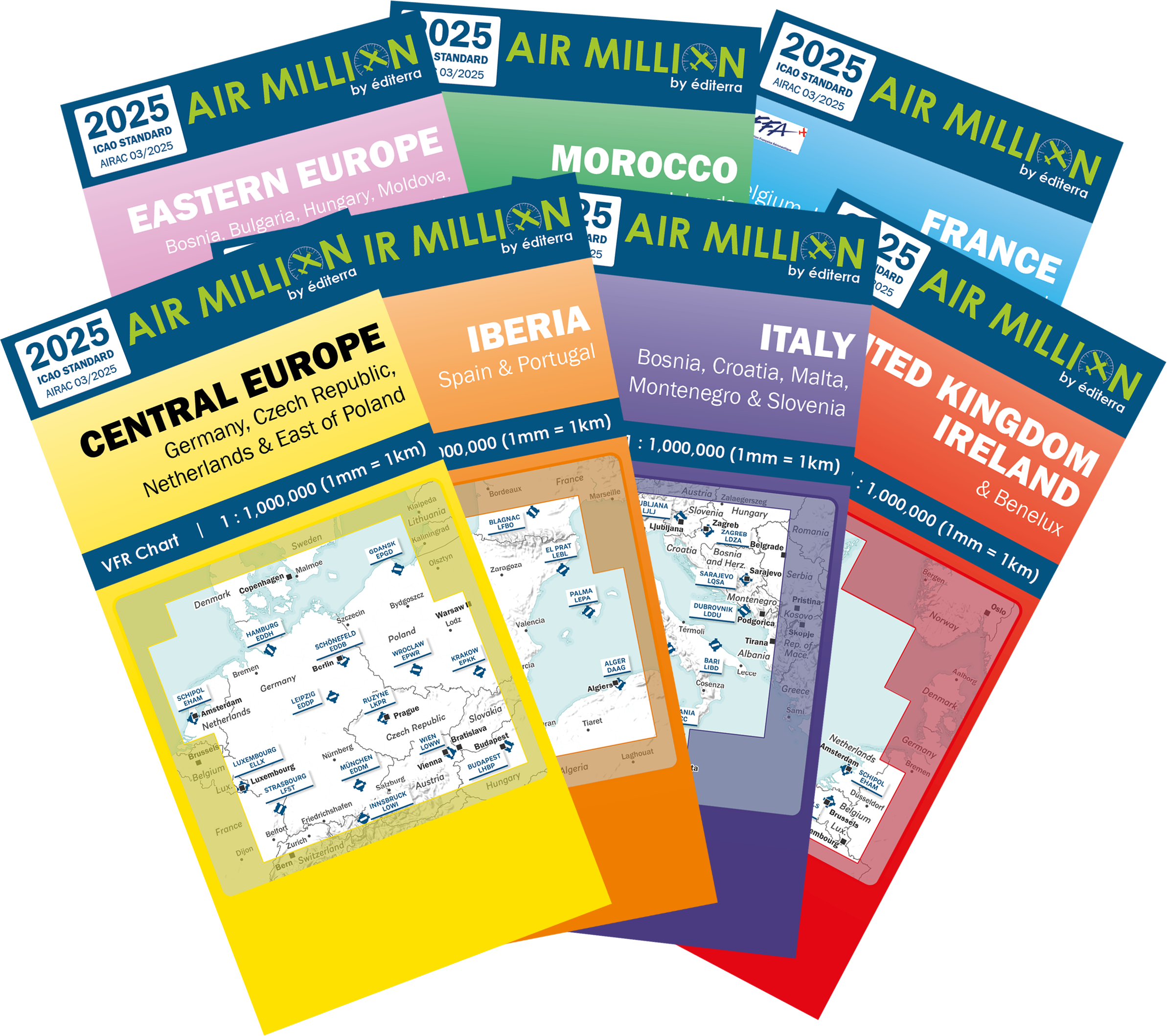 Air Million Kartensatz (7 Blatt) 2025