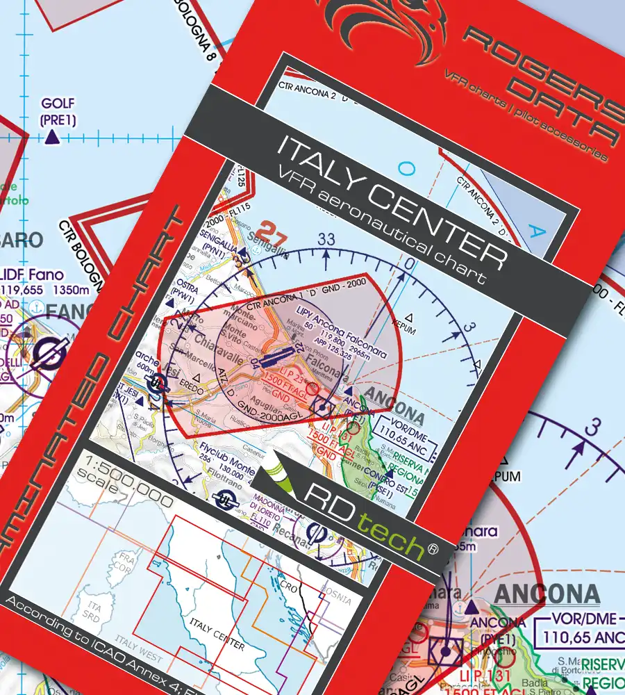 Rogers Data VFR Karte Italien Center