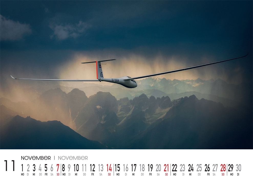 Glider photo-calendar 2027