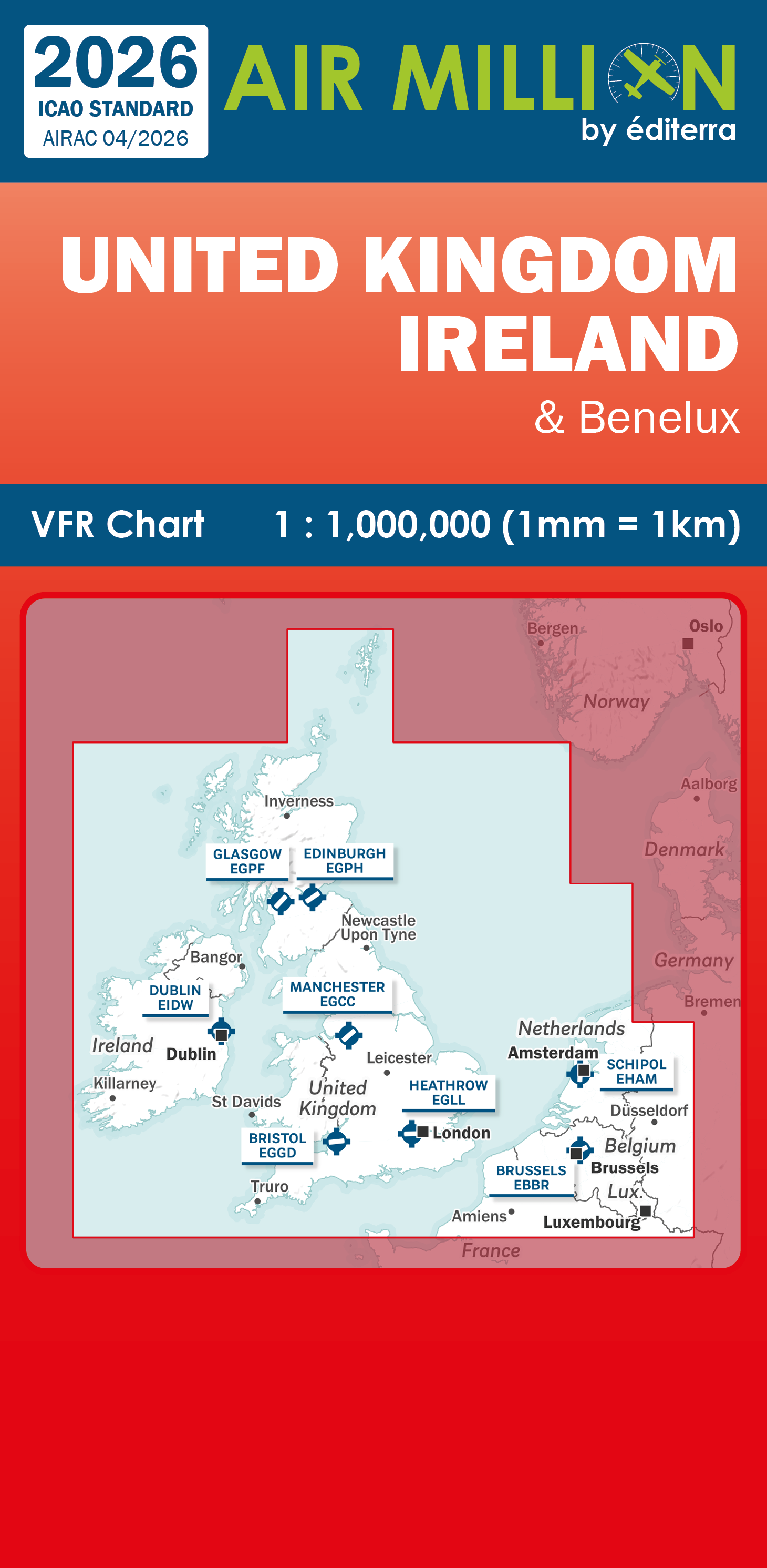 Air Million VFR Karte Großbritannien & Irland