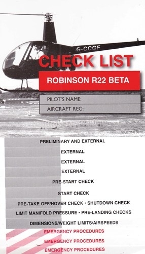 Checkliste Robinson R22 Beta