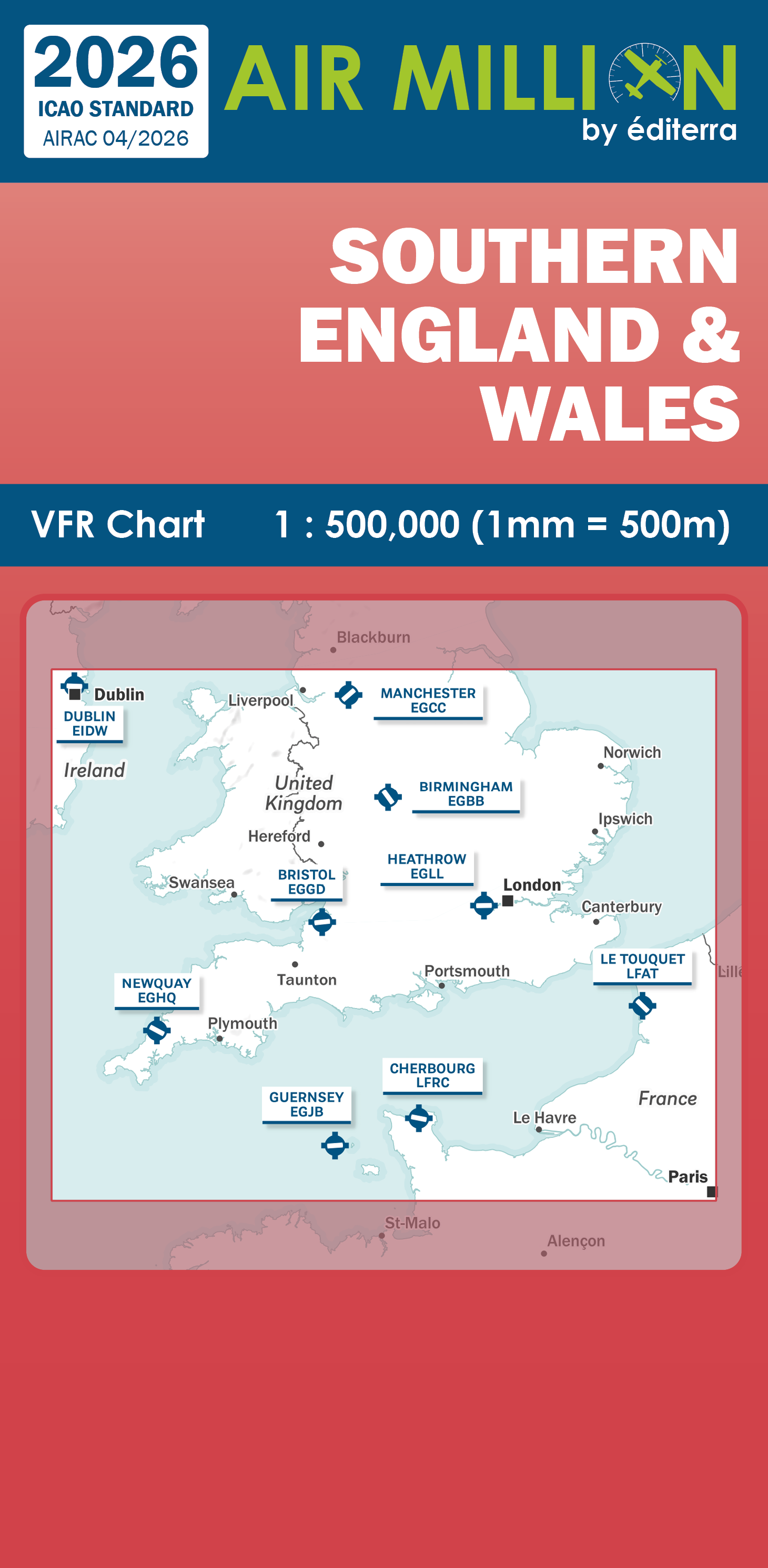 Air Million VFR Karte Süd-England & Wales