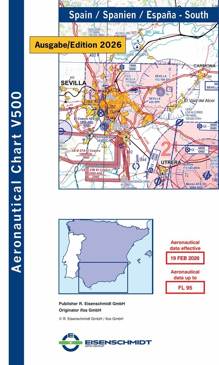 V500-Karte Spanien Süd