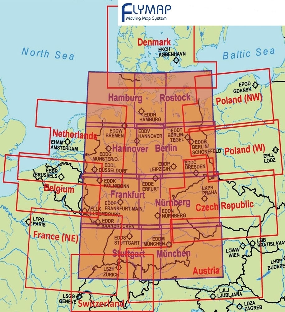 Flymap ICAO-Karte Deutschland