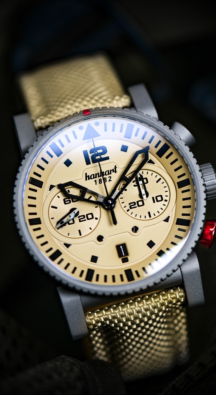 Hanhart Chronograph Primus Desert Pilot