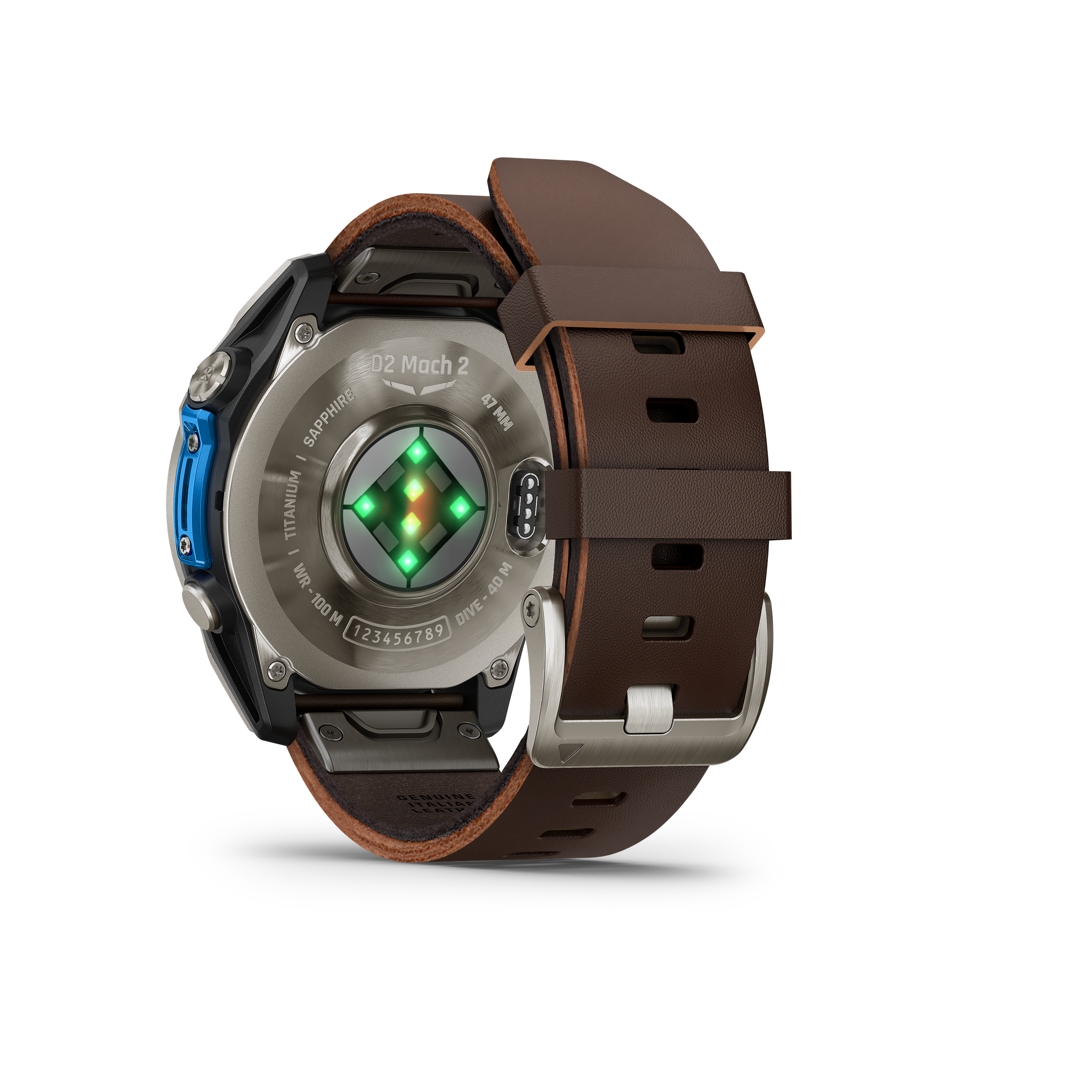 Garmin D2 Mach 2 Pilotenuhr, Leder-Armband