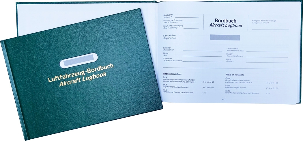 Aircraft Logbook Glider EASA