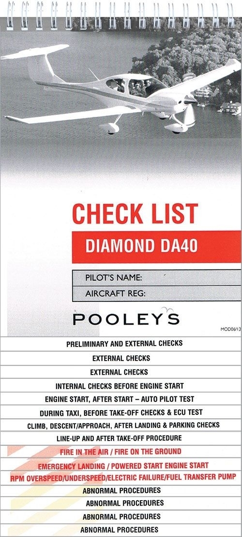 Checkliste DIAMOND DA40