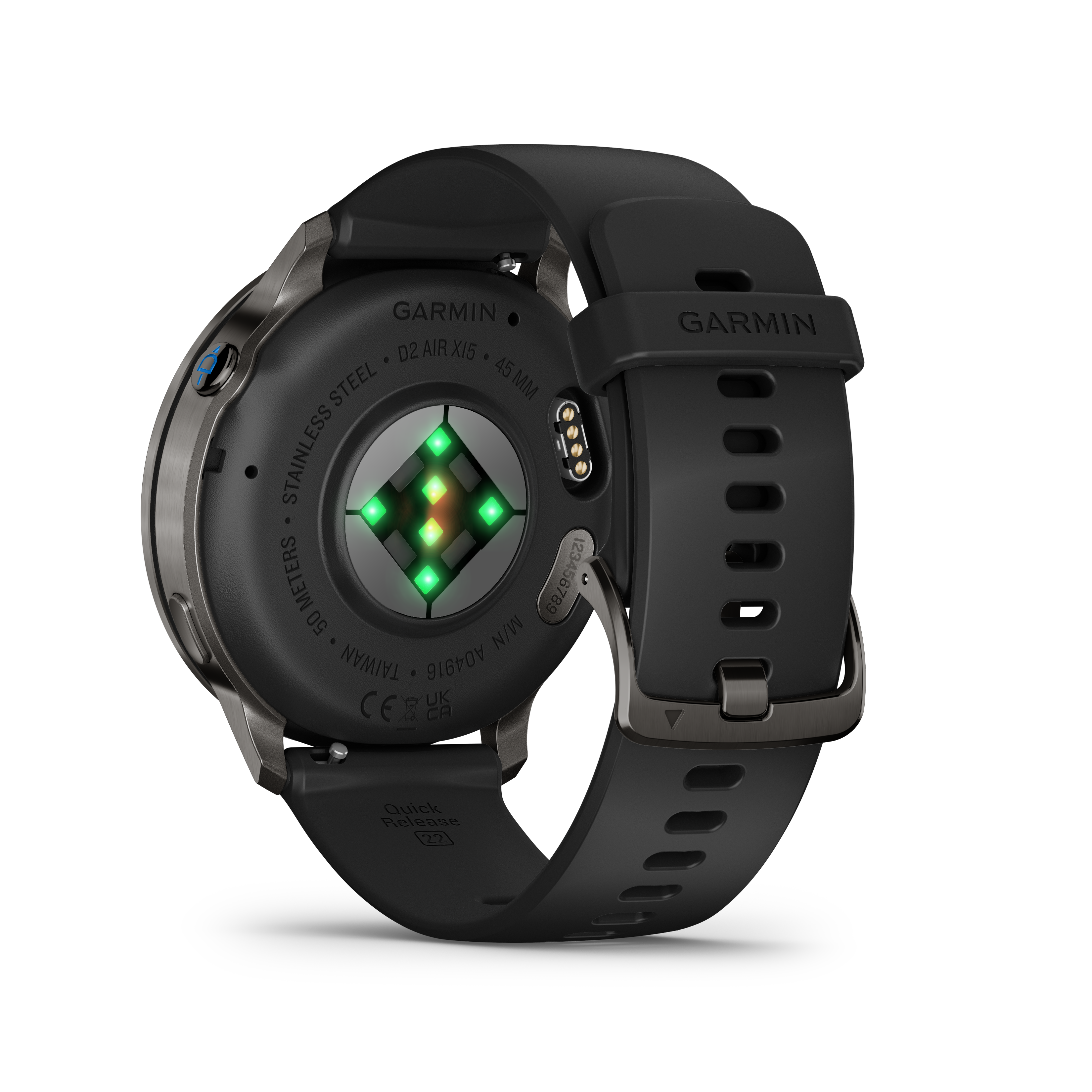 Garmin D2 Air X15 Pilotenuhr, Schwarz / Schiefer