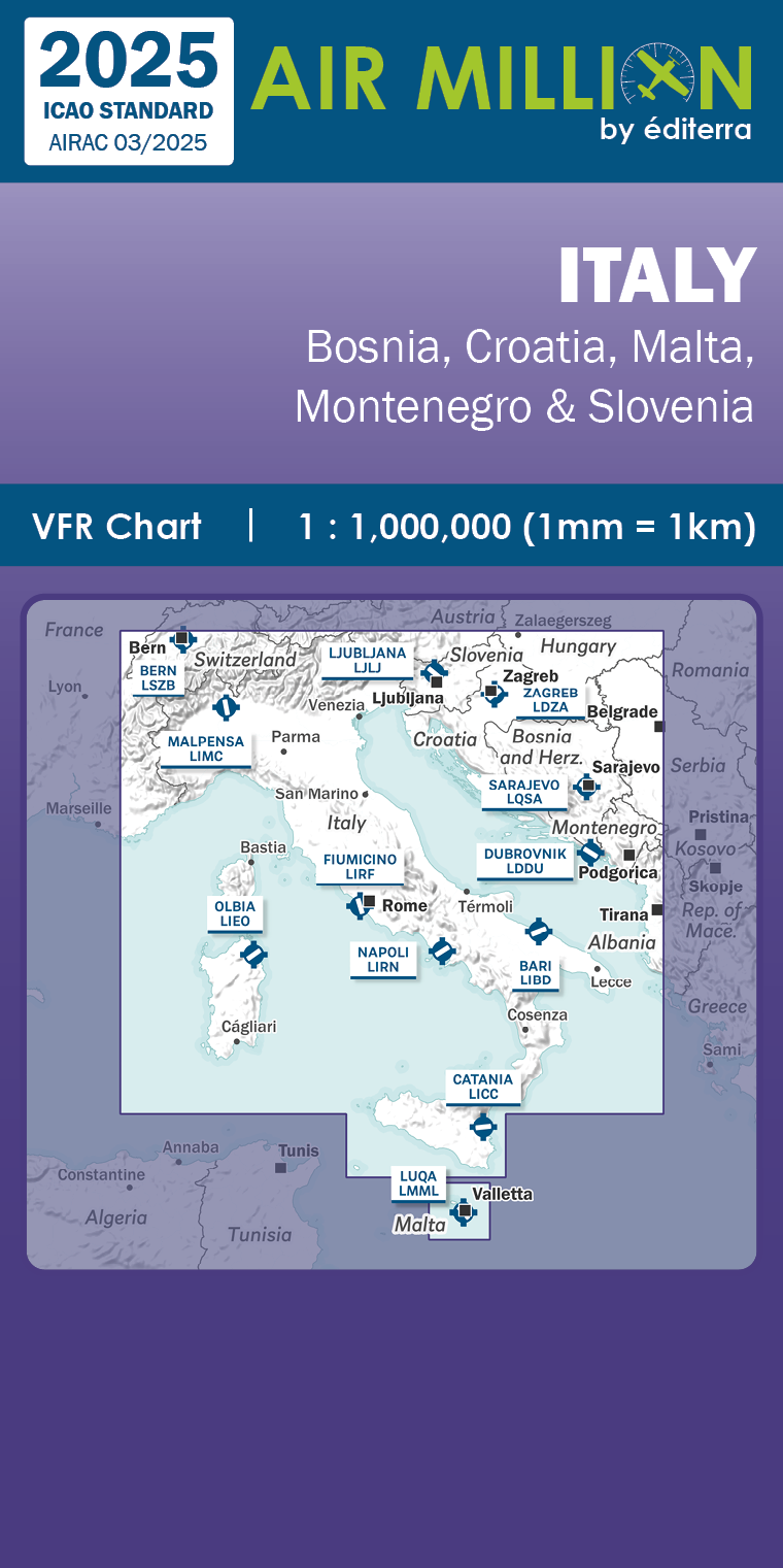 Air Million VFR Karte Italien