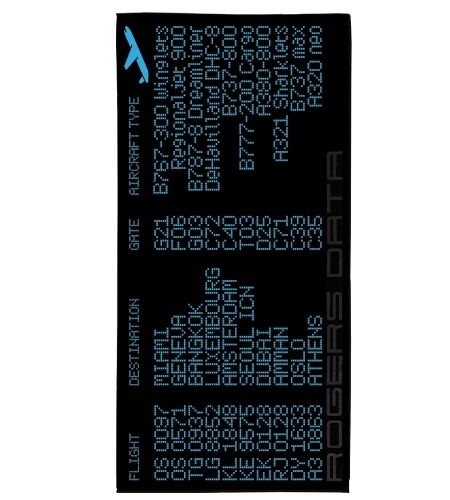 Badetuch Departure Screen, blau