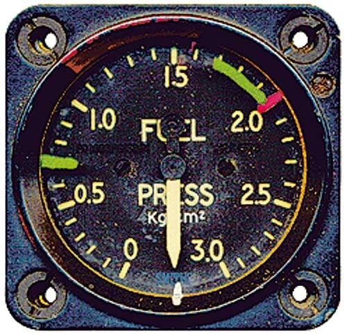 Kraftstoff-Druckmesser, Dekoinstrument