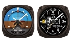 Uhren im Cockpitdesign
