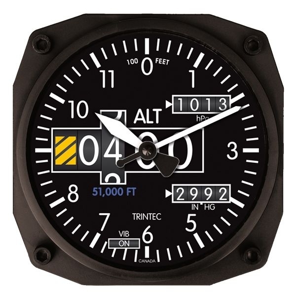 Wall Clock Jet Altimeter
