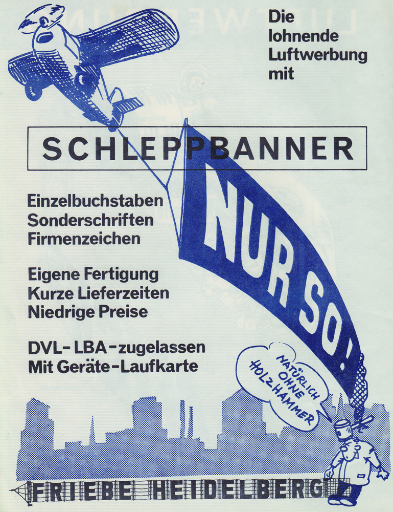 Schleppbanner Flyer