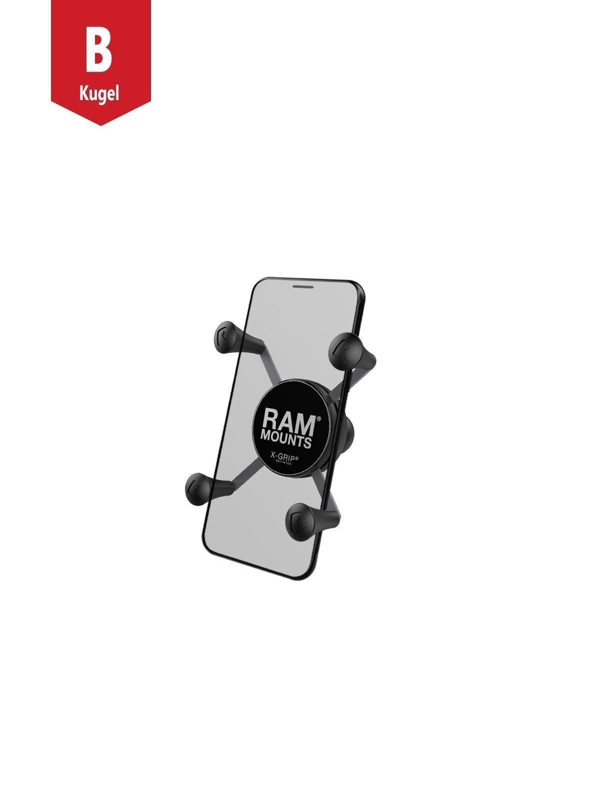 RAM MOUNT Universal Halterung X-Grip 5 Zoll (B-Kugel)