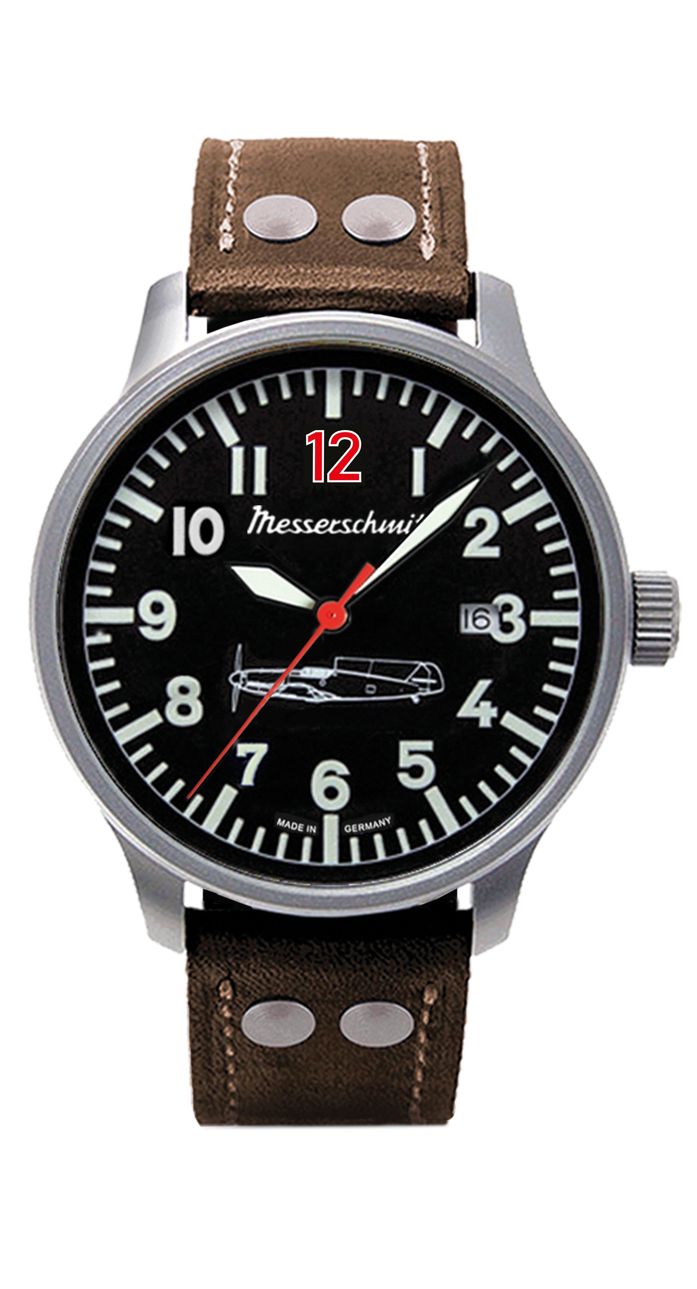 Aristo Fliegeruhr Messerschmitt Rote 12