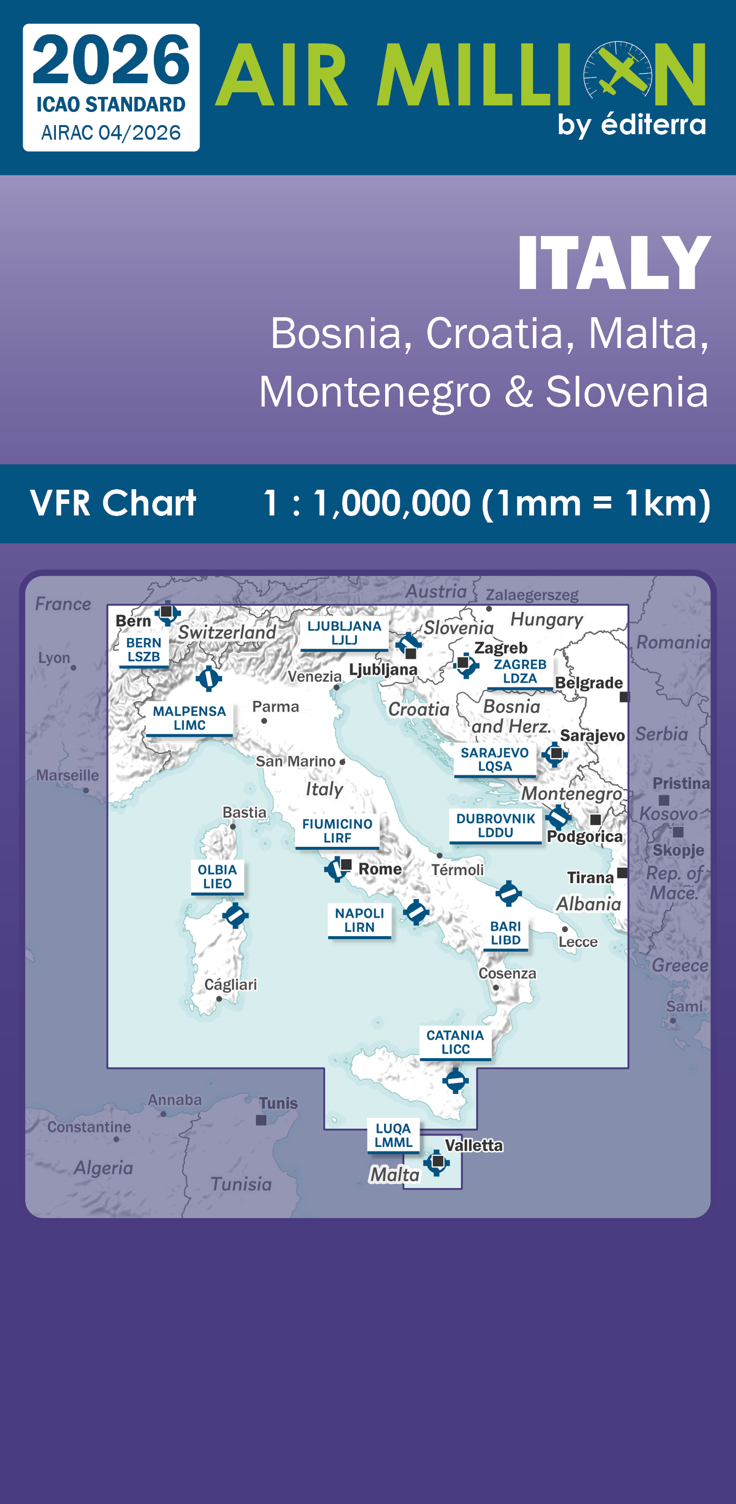 Air Million VFR Karte Italien