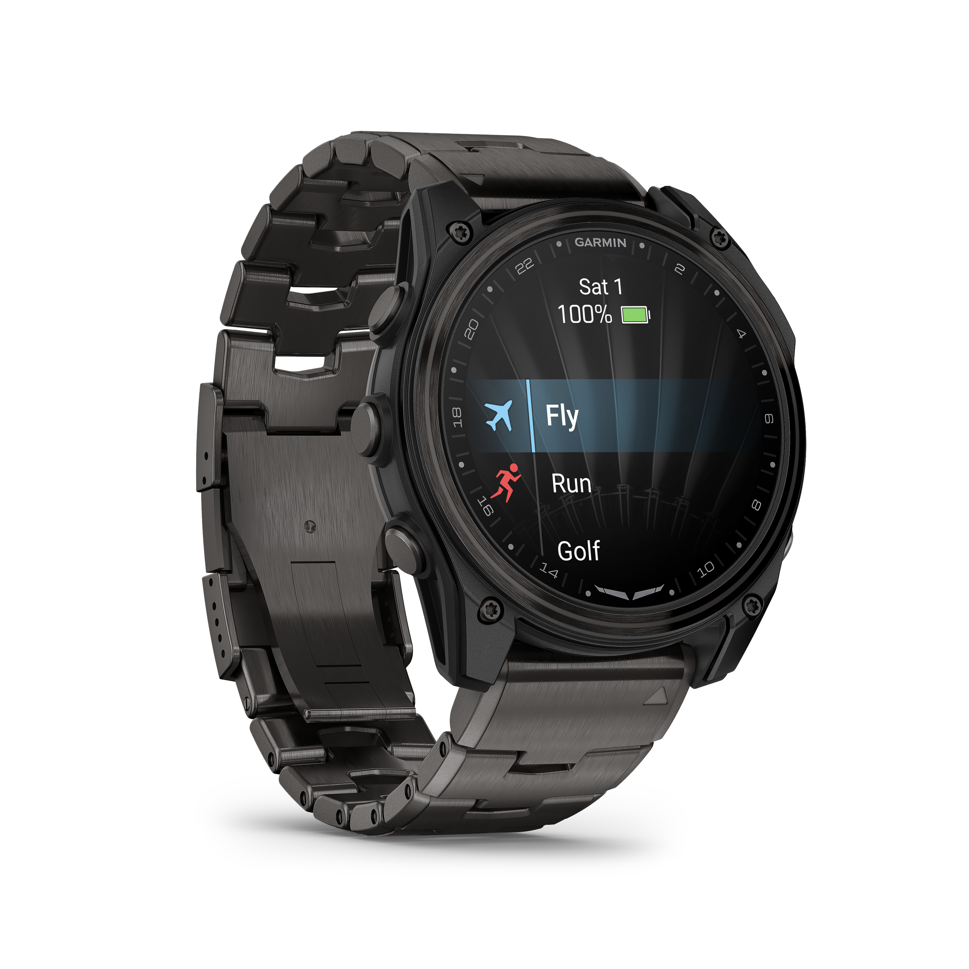 Garmin D2 Mach 2 Pilotenuhr, Titanium Armband
