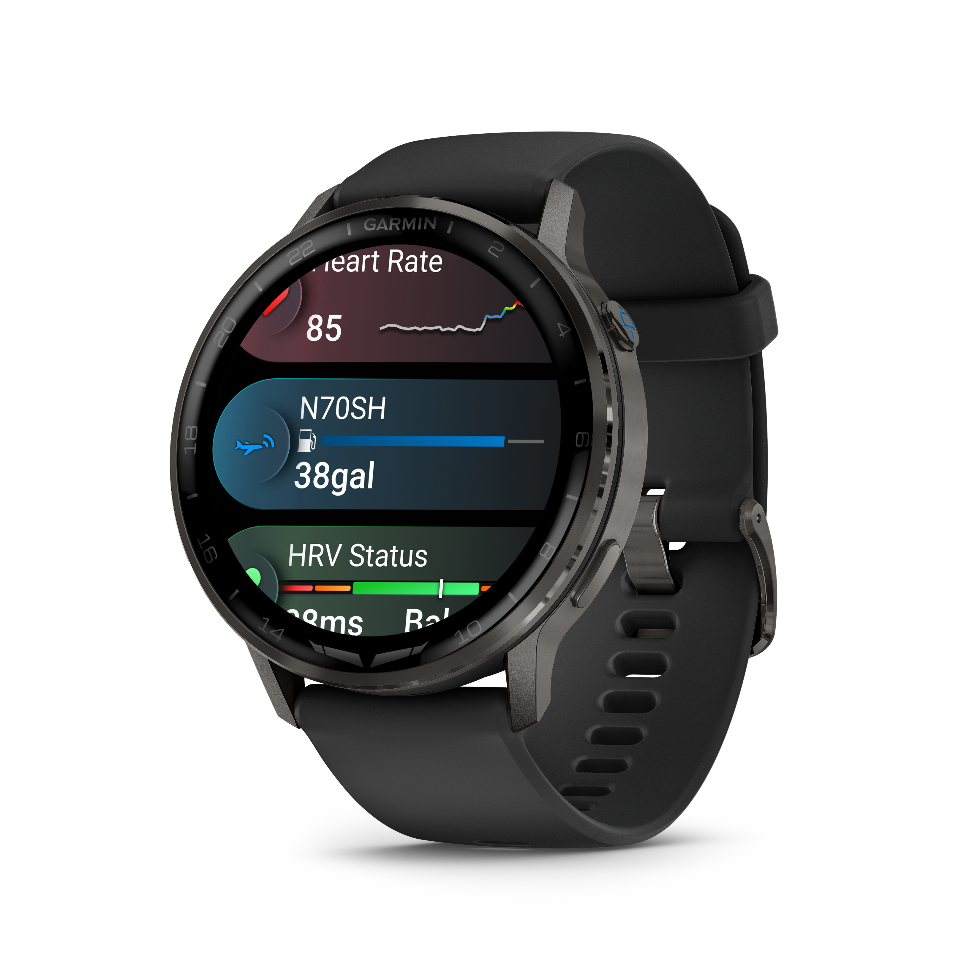 Garmin D2 Air X15 Pilotenuhr, Schwarz / Schiefer