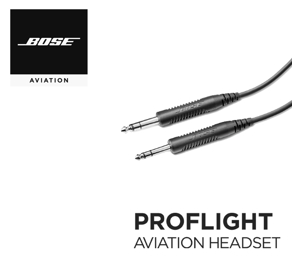 Bose ProFlight 2 cable assemblies GA, bluetooth