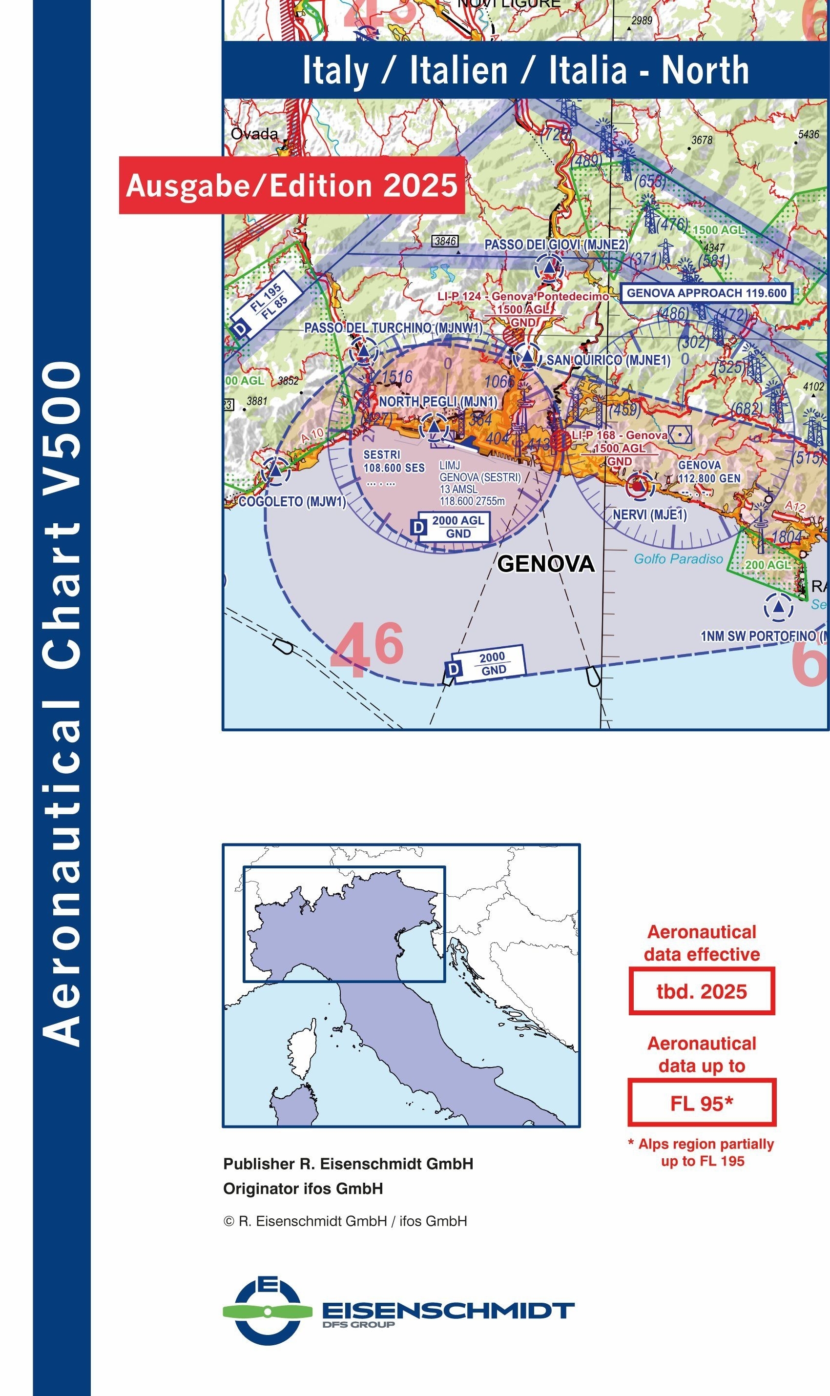 V500-Karte Italien Nord