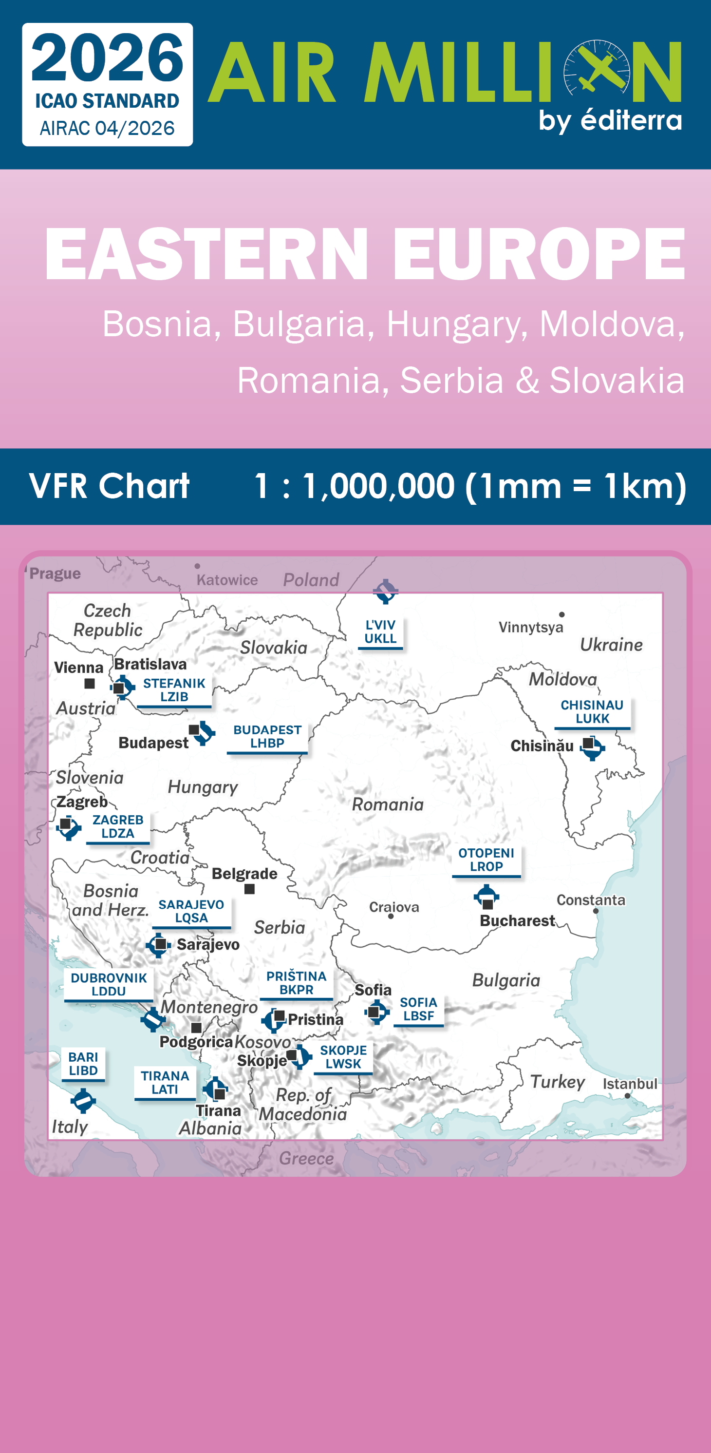 Air Million VFR Karte Osteuropa