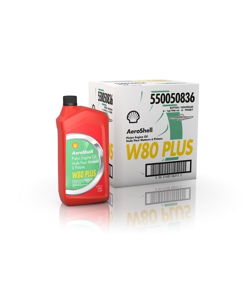 AeroShell Öl W80 Plus, Karton 6 x 1 US-Quart