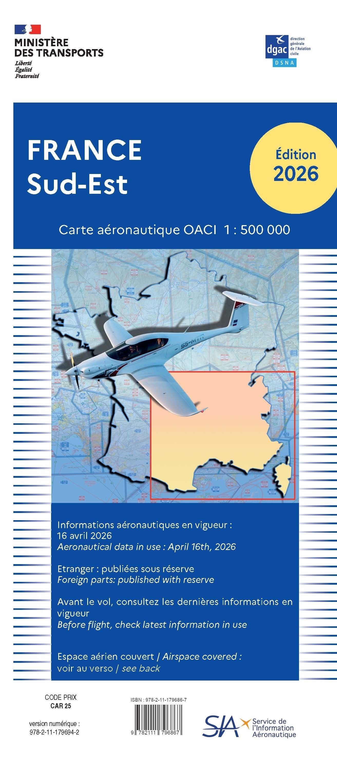 ICAO Karte Frankreich, Süd-Ost, Blatt 4