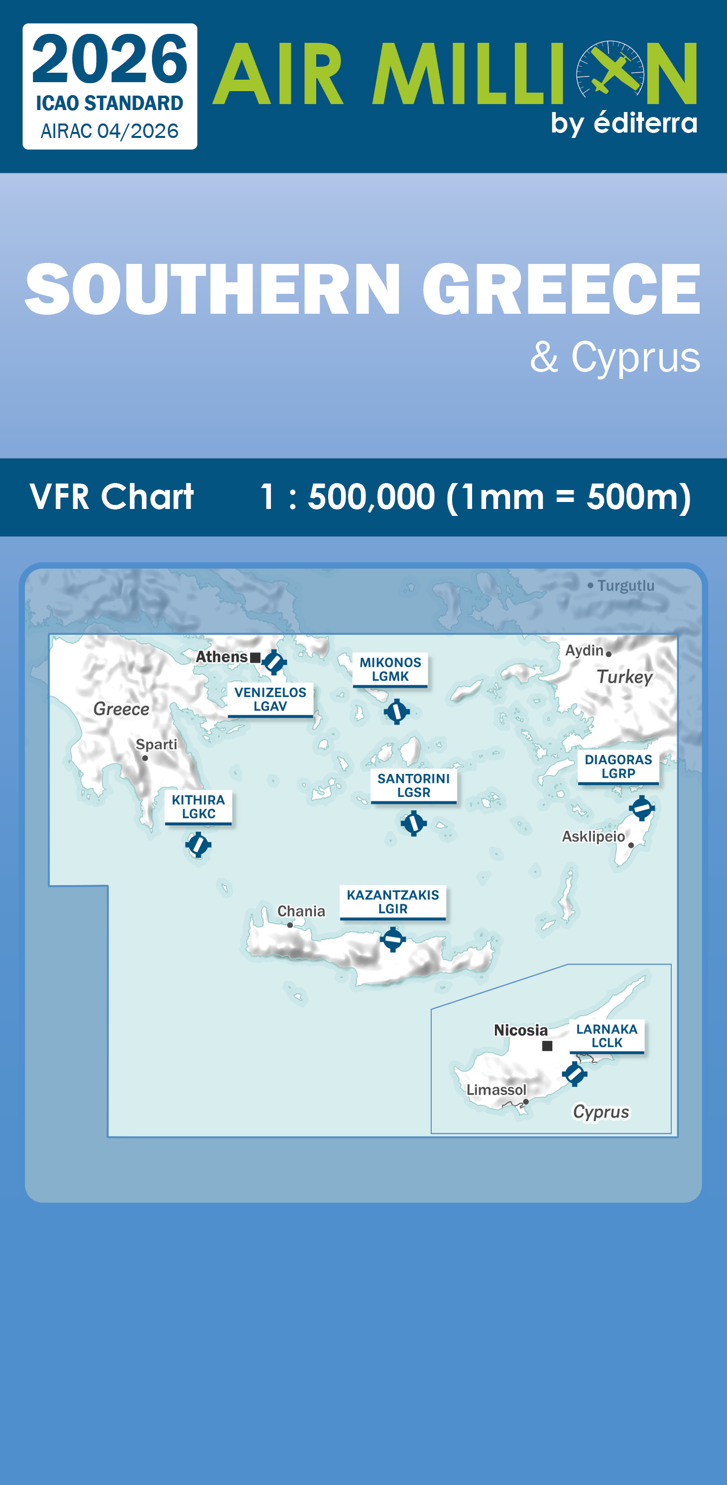 Air Million VFR Karte Griechenland Süd 2026