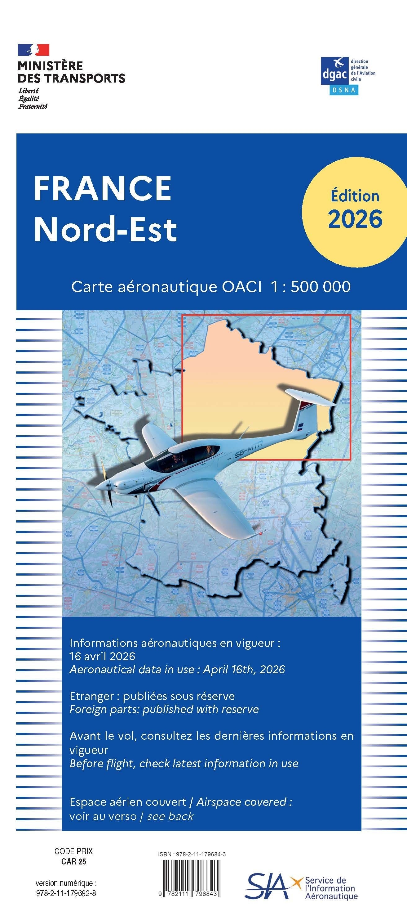 ICAO Karte Frankreich, Nord-Ost, Blatt 2